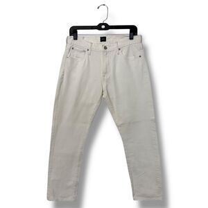 Edwin White Straight Leg Jeans 26 Clean Denim Core Minimal Off Duty Style